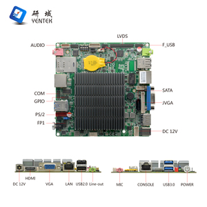 Carte mère processeur X86 J4125 DDR4 SOC, HD simple, VGA, LVDS, 2 LAN, 2 COM, 6 USB, intégrée, sans ventilateur, Nano ITX, neuve - Product Image 3