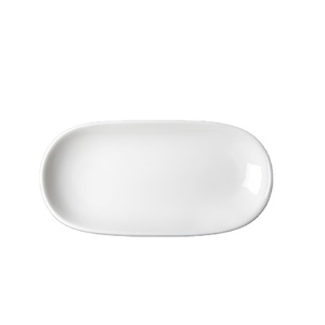 Porta Toallas Redondo <span class=keywords><strong>de</strong></span> Porcelana <span class=keywords><strong>de</strong></span> 6.5 Pulgadas, Plato Pequeño Blanco <span class=keywords><strong>de</strong></span> Cerámica, Platos Ovalados para <span class=keywords><strong>Tapas</strong></span> con Logotipo Personalizado - Product Image 2