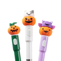 Bolígrafos de Plástico de Lujo O&Q al por Mayor con Diseño de Calavera de Halloween, Punta de 0.7mm, Logotipo Personalizado Impreso en Serigrafía para Escuela y Oficina