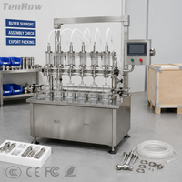 Machine de remplissage de parfum automatique à six têtes PLC, machine de remplissage de liquides haute précision avec contrôle des paramètres