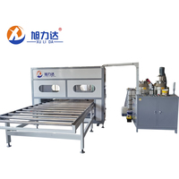 Machine de pulvérisation automatique de colle AB pour joints FIPG (Formed-in-Place Gasket) à détection automatique des bords, pour portes à enroulement en bois