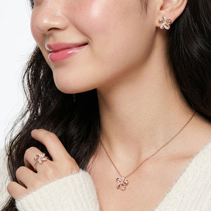 New Collection Wholesale Manufacturer Export Flower Design <b>Pendant</b> Jewelry 18K <b>Solid</b> Rose <b>Gold</b> Real Natural Diamond <b>Pendant</b> - Product Image 6