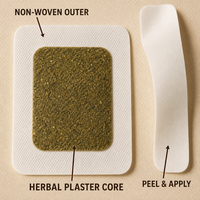 Patch de Moxibustion Naturel à l'Armoise avec Noyau Chauffant aux Herbes, Auto-adhésif pour Plusieurs Zones du Corps