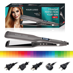 <span class=keywords><strong>Plancha</strong></span> de <span class=keywords><strong>pelo</strong></span> gruesa y ancha MAC, <span class=keywords><strong>plancha</strong></span> plana, el <span class=keywords><strong>mejor</strong></span> profesional con pantalla LCD, función de iones negativos de titanio, Etiqueta Privada - Product Image 5