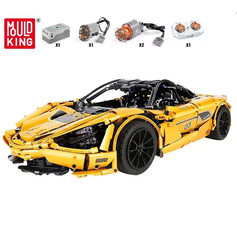 Mould King 13145S modèle de voiture de course sportive de haute technologie 720S technologie blocs de construction voiture grand serrage blocs de Puzzle Version