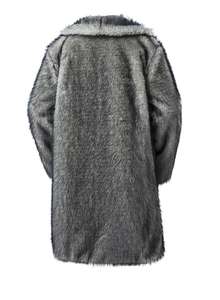 थोक कपड़े नकली फर कोट पुरुषों जैकेट फैशन थर्मल्स आरामदायक आउटडोर लंबे आकार के कंबल हुडी पुरुषों की स्ट्रीटवियर जैकेट - Product Image 2