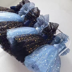 MQATZ Vestito Formale Primaverile per Bambine, Abito da <span class=keywords><strong>Principessa</strong></span> con Paillettes e Stampe per Compleanno e Matrimonio D1036 - Product Image 5