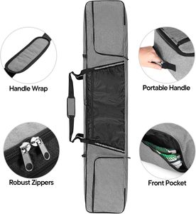 Échantillon gratuit Sac de snowboard rembourré à roulettes personnalisé Ultimate Double - Sac de voyage haut de gamme à double roulettes - Product Image 3