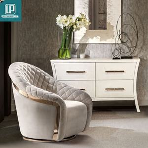 Ensemble de canapés de salon de luxe en tissu blanc crème de style moderne, design italien haut de gamme, grand canapé confortable - Product Image 3