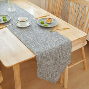Runner da Tavola Elegante in Lino per Decorazioni di Matrimoni e Feste, Tovaglia di Lusso in Tinta Unita per Sala da Pranzo o Accessori da <span class=keywords><strong>Cucina</strong></span> - Product Image 5