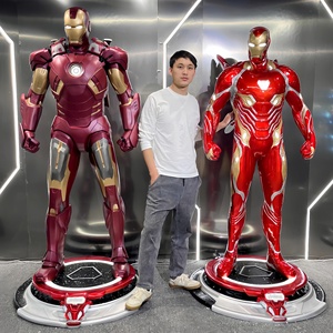 Sculture a Grandezza Naturale di Supereroi <span class=keywords><strong>Marvel</strong></span>, Statue di <span class=keywords><strong>Iron</strong></span> <span class=keywords><strong>Man</strong></span> e Spider-<span class=keywords><strong>Man</strong></span> per Decorazione d'Interni e Collezione - Product Image 1