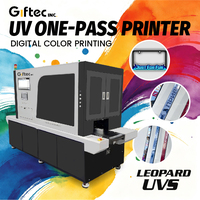 Imprimante à bande automatique Giftec, machine à jet d'encre numérique UV à passage unique avec encre UV pour plaques d'immatriculation, cartes en plastique ABS, PVC