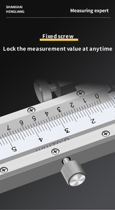 Hengliang yüksek hassasiyetli paslanmaz çelik sürmeli elektronik dijital kumpas delik kenar merkezi mesafe kumpas - Product Image 5