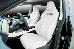 Ensemble de sièges électriques en cuir violet de haute qualité pour Tesla, modification intérieure avancée, confort respirant amélioré - Product Image 4
