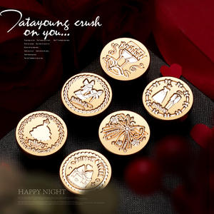 Sello de cera de latón de 2.5 cm para invitaciones de boda, decoración, sello estándar, impresión UV, serie temporada de bodas - Product Image 4