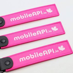 Custom High Quality Branded Woven Logo Jet Tag <b>Key</b> Holder Giveaways <b>for</b> Tech Events & Industry Trade Shows Promotional Gift - Product Image 3