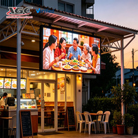 P5 Dış Mekan Sabit LED Ekran IP66 Su Geçirmez Yüksek Parlaklık 4K HDR10 Dijital Menü Panosu Restoran Vitrini Yiyecek Dükkanı