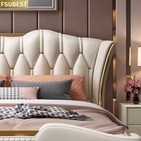 Lit King Size Européen, Cadre de Lit de Luxe, Lit Cama Yatak Letto Letti Bedden, Meubles de Chambre à Coucher, Matrimonial, en Bois, Muebles