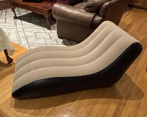 <b>Inflatables</b> Chairs Flocked Surface Lounge Chair With Backrest Ergonomic <b>Inflatable</b> Couch - Product Image 4