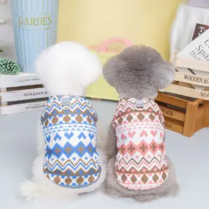 थोक प्यारा crochet पालतू कपड़े पैटर्न कुत्ते छोटे कपड़े