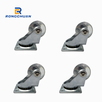 Roue pivotante moderne en PU transparente de 35 mm, légère, avec fonctions anti-corrosion et silencieuses pour meubles de salon