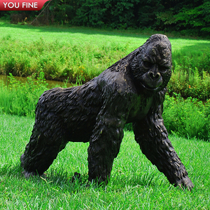 Ngoài Trời Trang Trí Bronze <span class=keywords><strong>Darwin</strong></span> Monkey Baboon Điêu Khắc - Product Image 2