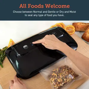 Sellador al vacío automático GN1108, bolsa para guardar alimentos, con cortador