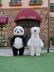 Disfraz de Mascota de Oso Polar Blanco Hecho a Medida, Disfraz de Animal Unisex, Cosplay de Peluche Súper Suave para Adultos, Fiesta Empresarial, Logotipo Personalizado - Product Image 2