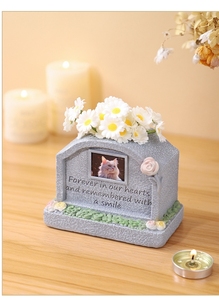 Полистоловая поминальная урна для кошек и собак, используемая для безопасного хранения пепла после кремации домашних животных - Product Image 4