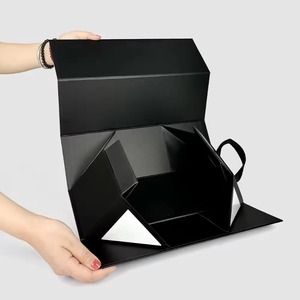 High-end Custom Waterproof UV Coating <b>Magnetic</b> Luxury Folding Paper Gift <b>Box</b> with Embossed Sponge Lining for Wine and Whiskey - Product Image 3