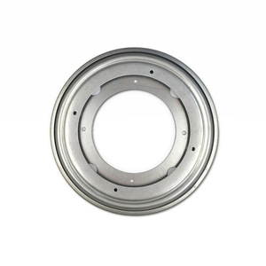 Plateau tournant rond en fer creux de 200 mm de diamètre, zingué, pour présentoirs et rotation de meubles - Product Image 3