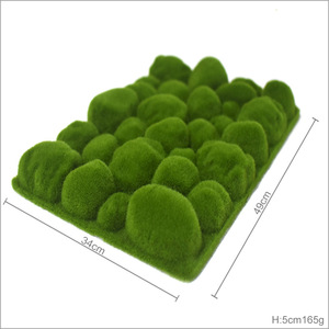 Verticale verde muschio artificiale pannelli parete materiale di vetro per la decorazione del giardino e Interior <span class=keywords><strong>Design</strong></span> - Product Image 4