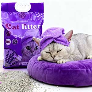 Arena para Gatos Absorbente DongnaiPETS de 8 kg, Aglomerante Rápido, Control de Olores, 99% Libre de Polvo, Ecológica, Desechable por el Inodoro (Gris y Blanco) - Product Image 1