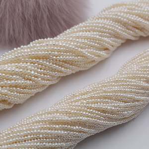 WENCHI 1249 Perles d'eau douce baroques blanches fortes et brillantes de 2-3 mm, perles naturelles en vrac faites à la main pour DIY, petites perles naturelles 30g - Product Image 5