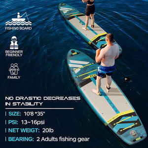 กระดานแพดเดิลบอร์ดแบบพกพาเป่าลม ยี่ห้อ Water Sports HOT WELDING SEAMS  เป็นมิตรกับสิ่งแวดล้อม พร้อมระบบครีบ 3 ชิ้น - Product Image 6