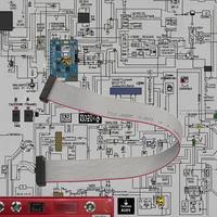 موصل IDC 2.54 مم 16 سن، كابل شريطي مسطح من النحاس المطلي بالقصدير PVC UL2651 28AWG للسيارات، 300 فولت، طول 260 مم، مقاوم للهب VW-1