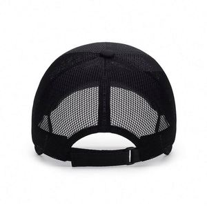Summer Breathable Mesh Baseball Cap Telescopic <b>Pull</b>-Down Brim for Adults-Unisex Outdoor Fishing Sun Protection 7-Panel Design - Product Image 5