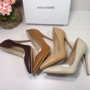 Tacones Altos de Moda Europea, Tallas Grandes, Estilo Stiletto, Diseño Personalizado, Elegantes y Sensuales, Color Nude para Damas, Dropshipping - Product Image 6