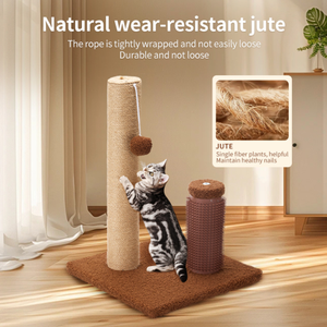 Groothandel Nieuwe <span class=keywords><strong>Sisal</strong></span> <span class=keywords><strong>Cat</strong></span> Scratcher <span class=keywords><strong>Cat</strong></span> Tree Krabpaal Met Bottom Board <span class=keywords><strong>Tunnel</strong></span> - Product Image 3