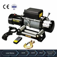 Treuil électrique tout-terrain CE avec frein automatique, anti-dérapant, anti-saut, moteur en cuivre 12V 24V DC, IP67, toutes conditions météorologiques, pour la remise en route d'un véhicule