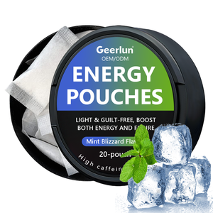 カスタマイズフレーバー 50mg カフェインパウチ 脳機能改善剤 L-テアニンサプリメント 高エネルギーパウチ ニコチンフリー - Product Image 1