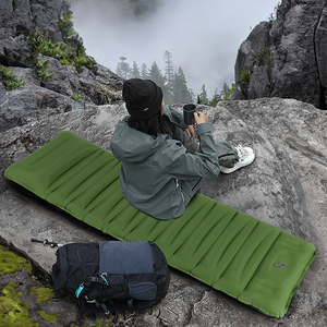 Colchoneta para Dormir de Camping con Almohada, Colchoneta de Camping Ultra Gruesa con Bomba Integrada, Colchoneta de Camping Autoinflable Ultraligera - Product Image 2