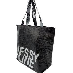 Bolsa de compras tejida de PP recubierta con película de BOPP, alta calidad, barata, con logotipos impresos personalizados - Product Image 4