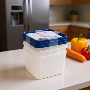 Westmark Freezer <b>Container</b> Trio 3 Pack Square Food <b>Storage</b> Deep Freeze Safe - Product Image 3