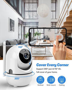 جهاز مراقبة الطفل 2 ميجابكسل IP PTZ الذكي مع واي فاي صغير لاسلكي في اتجاهين كشف الحركة للحيوانات الأليفة 5G عن بعد - Product Image 6