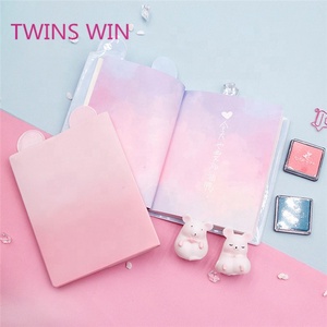 Kawaii — <span class=keywords><strong>ensemble</strong></span> de papeterie en <span class=keywords><strong>cuir</strong></span> avec imprimés d'animaux, carnet de notes et couvercles, cadeau d'usine, multifonctionnel, pour l'école, tendance 2020, 390 - Product Image 5