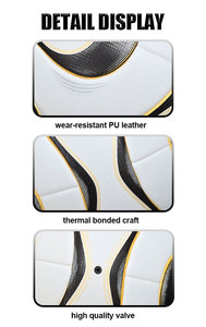 Pallone da Calcio in PU Termosaldato Dorato, Taglia 5/4, per Allenamento Adulti, Personalizzabile con Logo, Vendita all'Ingrosso dalla Fabbrica ZUOMAN - Product Image 5