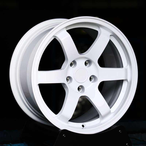 ล้อแม็ก SHIN-551 Luxury White Forged <span class=keywords><strong>TE37</strong></span> ขนาด 17 <span class=keywords><strong>18</strong></span> 19 นิ้ว 5x114.3 JDM สำหรับ S2000 GR86 WRX STI BRZ Suzuki Swift WRX STI BRZ Q50 - Product Image 1
