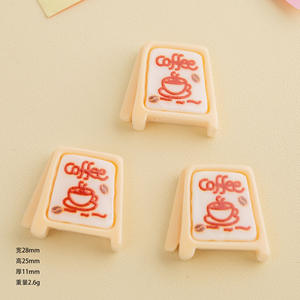 Cute Cartoon Kawaii Resin Coffee Cabochon <b>Charms</b> Wholesale for Jewelry Making DIY Hair Pin Phone Case <b>Slime</b> Craft Toys - Product Image 6