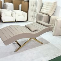 Lit de luxe moderne en acier inoxydable doré, durable et écologique, pour cils et sourcils, pour salon de beauté, mobilier de salon blanc